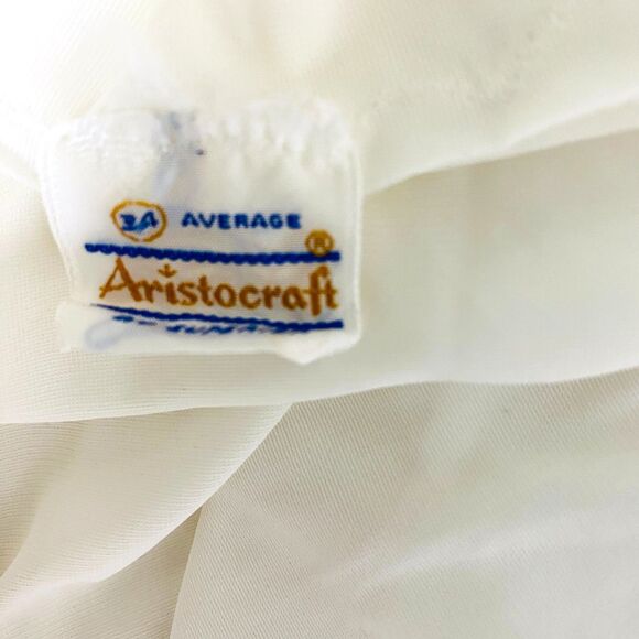 Vintage Nylon Aristocraft Made in the USA Slip Undergarment Sz 34 - Picture 5 of 6